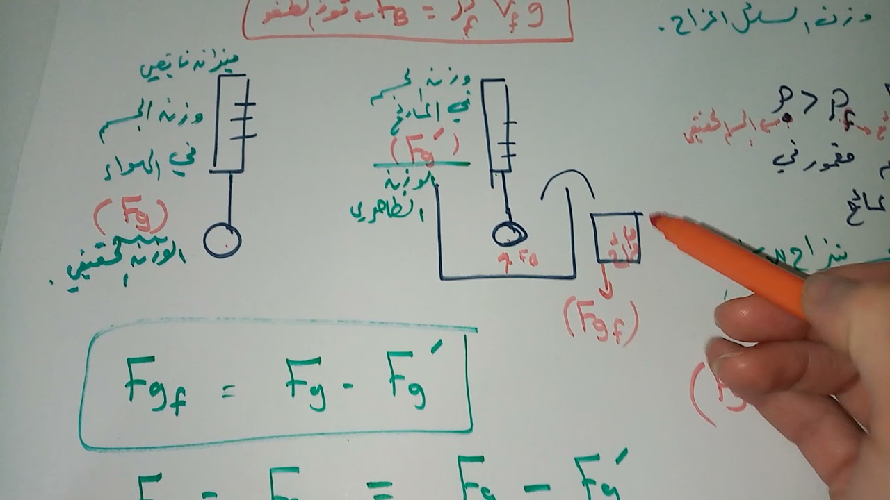 حالات قاعدة ارخميدس.                      Doaa abu Serdaneh