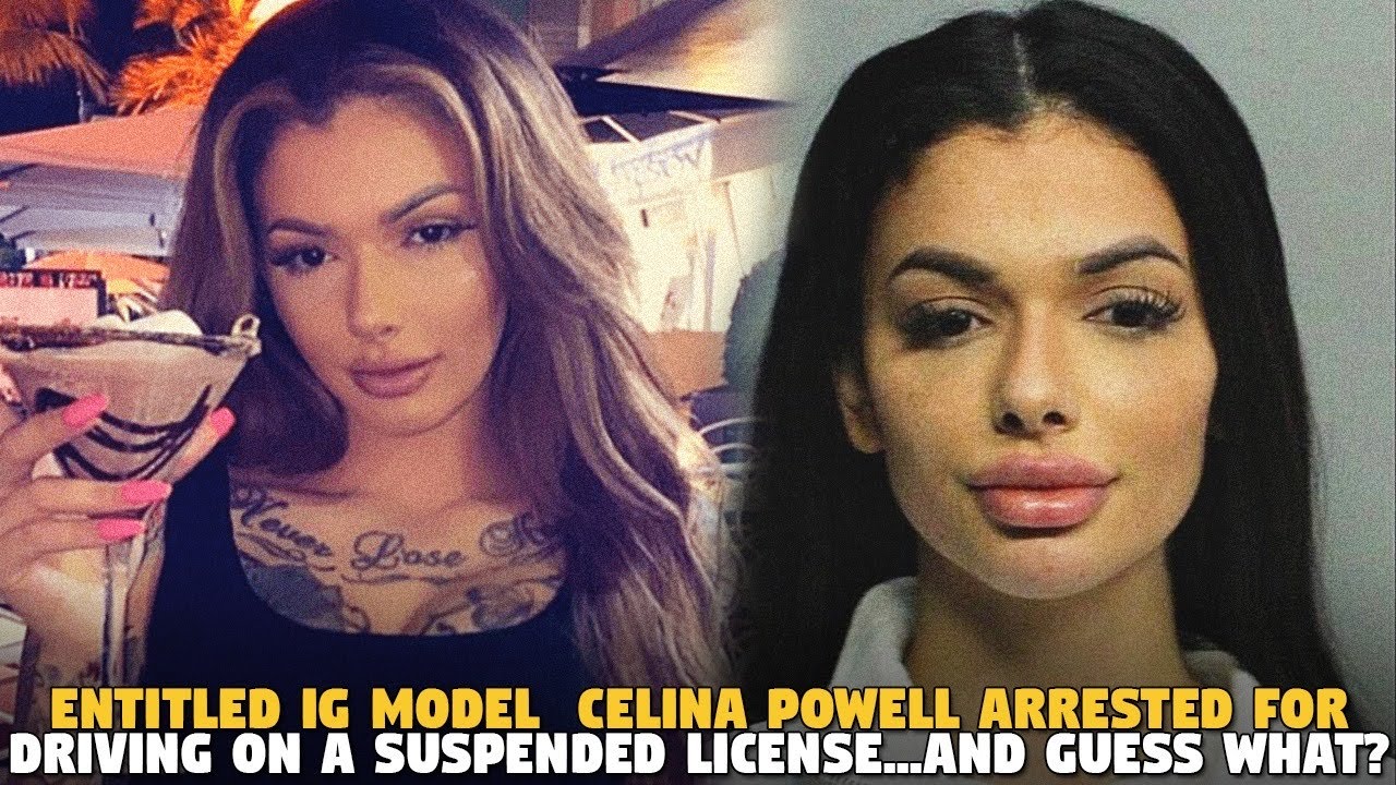 Entitled Ig Model Celina Powell Arrested For Driving On A Suspended 