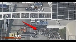 LAX Cam Captures Chaos After Shooting Incident At Airport #LAXShooting