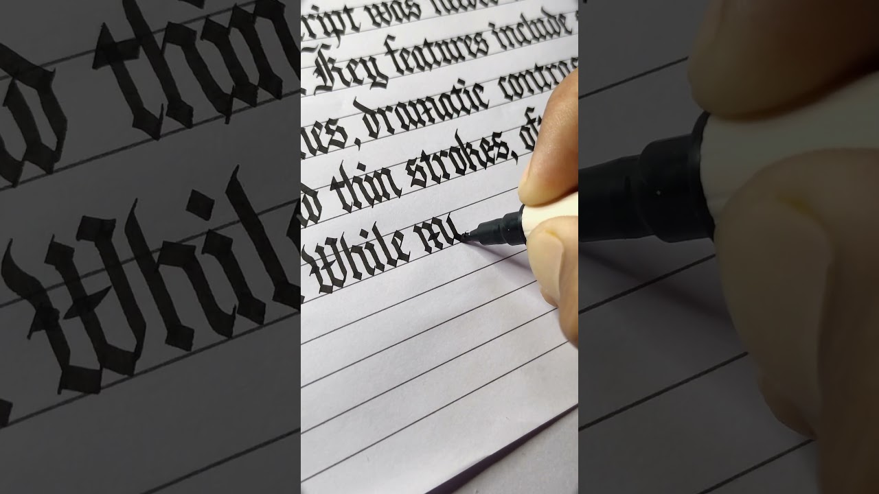 Gothic Calligraphy