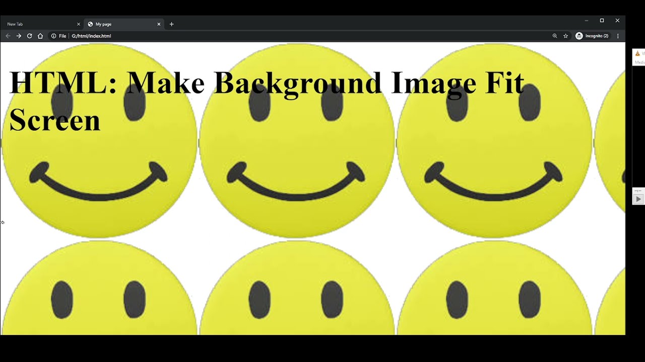 Html How To Make Background Image Fit Screen