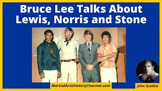 Quote: "Bruce Lee handles Joe Lewis and Chuck Norris almost as a parent would a young child."