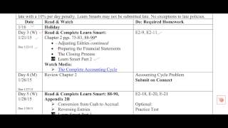 A Review of Course Schedule & Connect