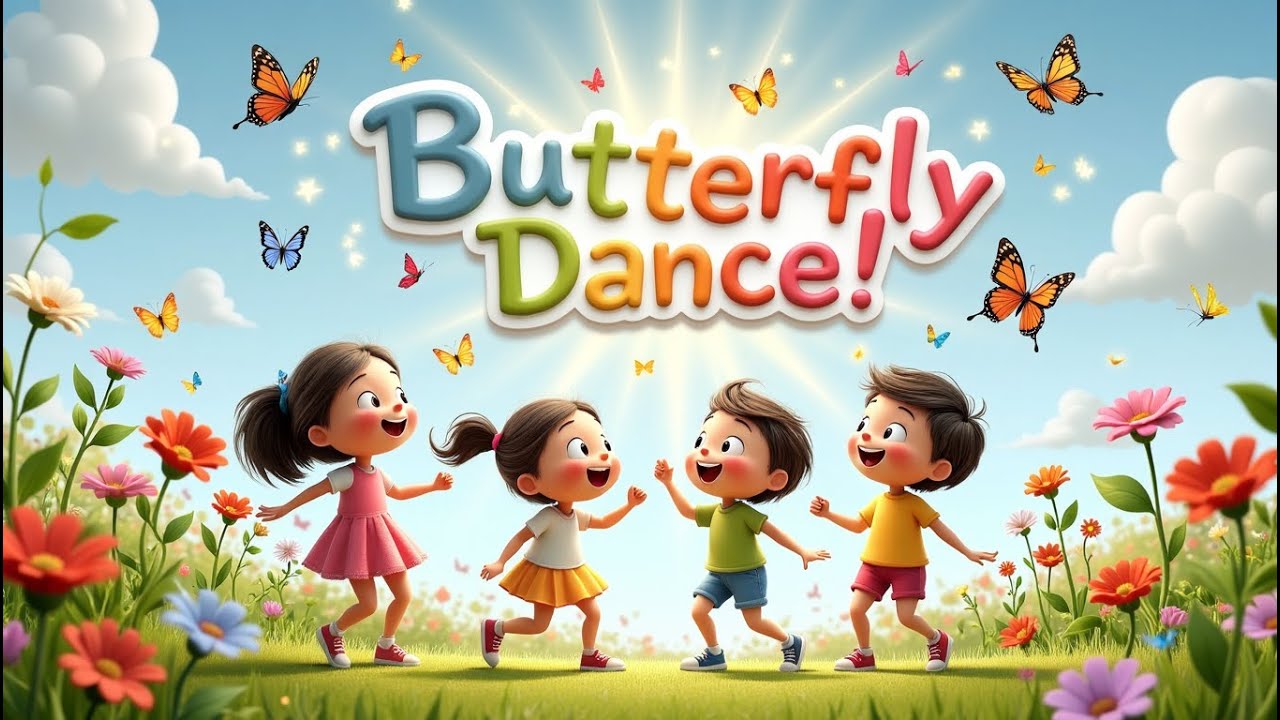 Butterfly Dance | Magical Nature Moves for Kids | Beautiful Butterfly Animation 2025