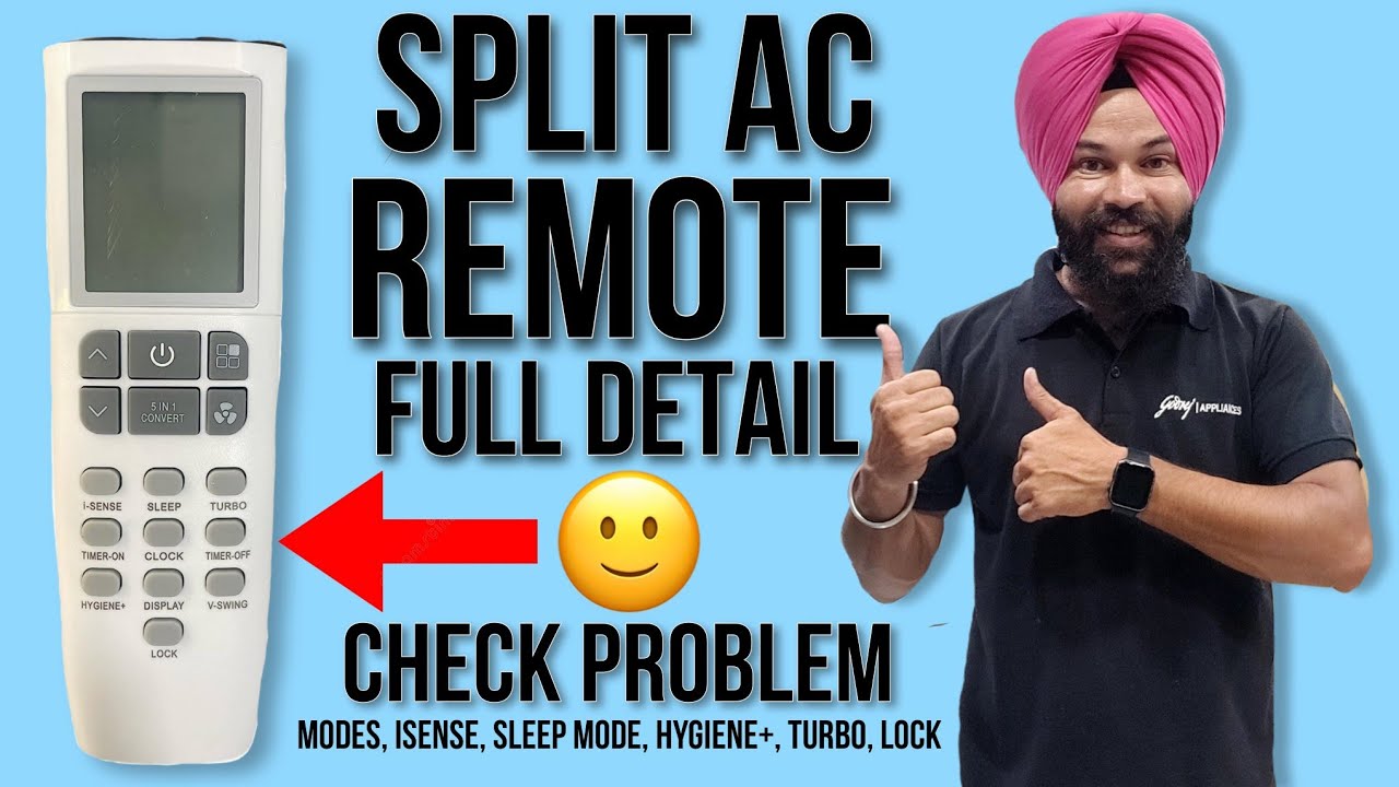 Godrej Split Ac Remote Full Detail Use Modes Isense Sleep Mode godrej-split-ac-remote-full-detail-use-modes-isense-sleep-mode