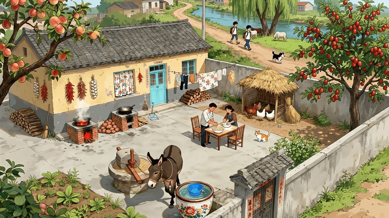 A Peaceful Life in the Countryside 🌿 | Ghibli-Inspired AI Animation