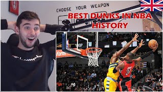 British Guy Reacts to Basketball - Best Dunks In NBA History