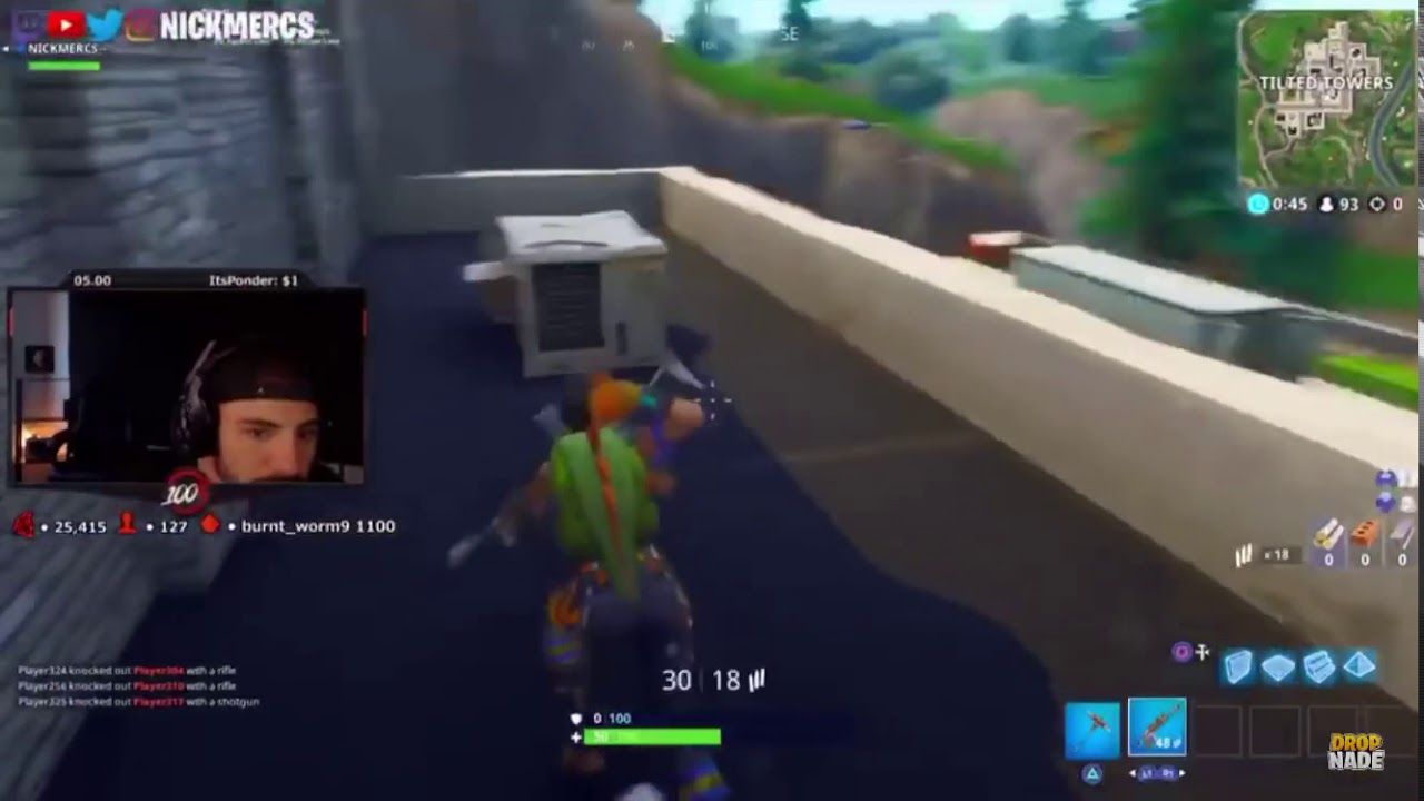 Nickmercs tilted towers funny moment