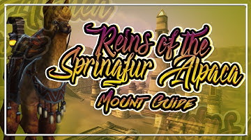 How to get: Springfur Alpaca Mount│Battle for Azeroth