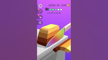 ASMR Slicing Level 24 Finish #ytshorts #gaming #asmr #asmrvideo #shorts #short