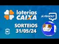 Loterias CAIXA: Quina, Lotofácil, Super Sete e mais 31/05/2024
