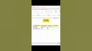 Rumus LEN Excel – Cek Jumlah Karakter!  #excel #exceltips #shorts #exceltricks