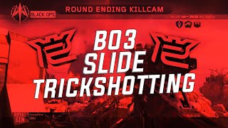 INSANE CROSSMAP SUI! BO3 SLIDE TRICKSHOTTING w/ 3 SHOTS! FT. RoyalSectors