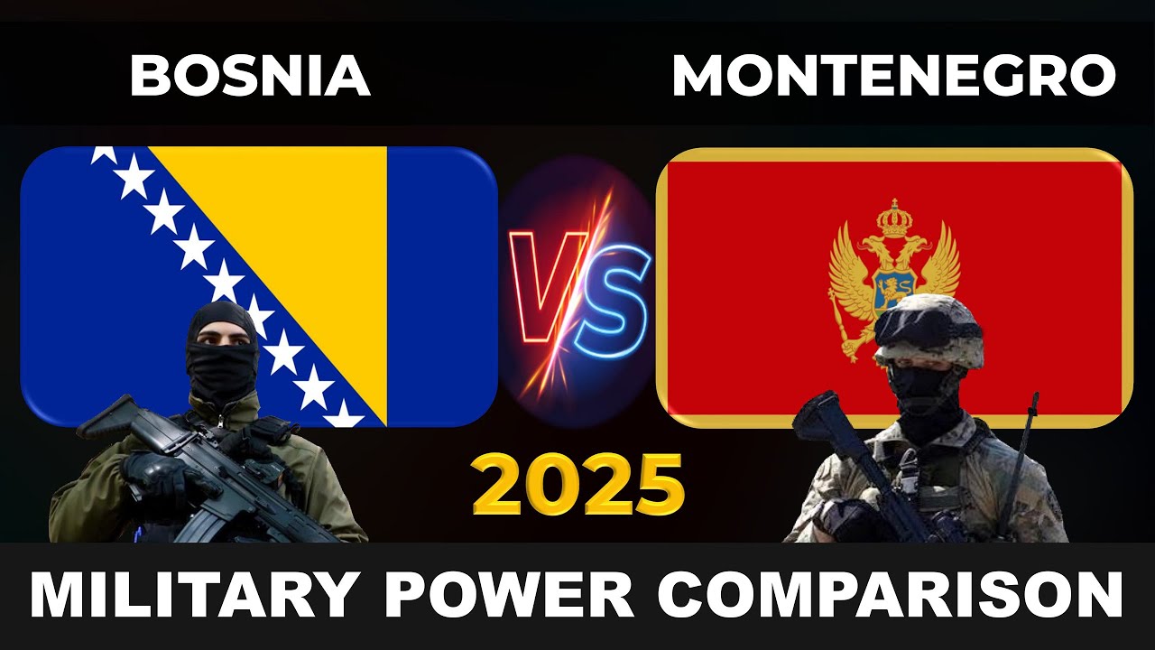 Bosnia vs Montenegro Military Power 2025 | Montenegro vs Bosnia Military Power 2025