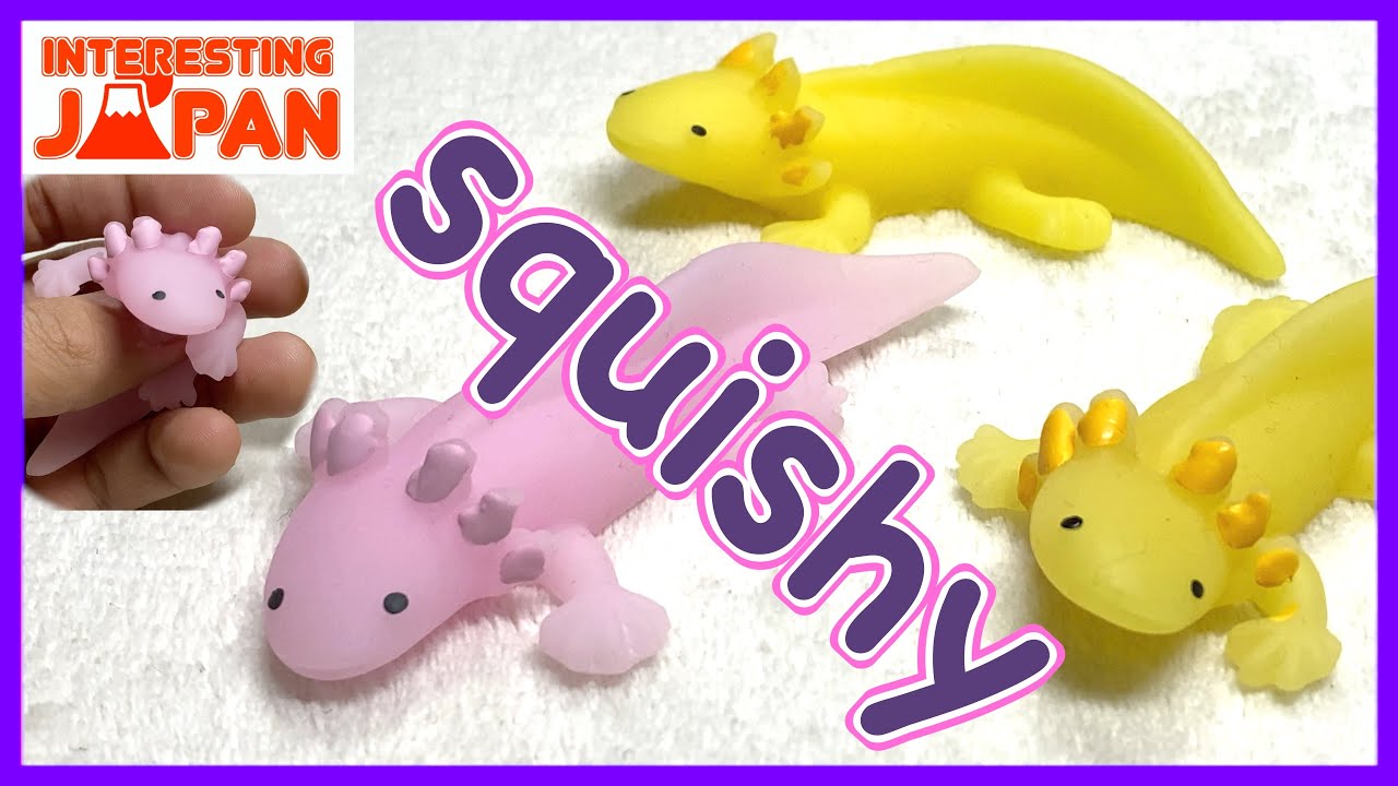 Axolotl Squishy ! Wooper Looper -Japanese capsule toys - やわらか