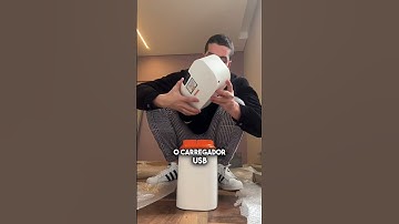 Lixeira automática com carregador USB que comprei para os banheiros .#lixeiraautomatica