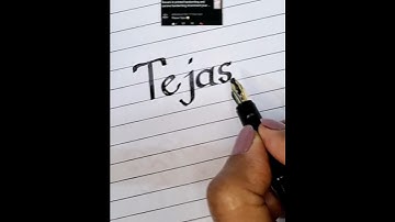 Tejas in printed handwriting and cursive handwriting #comment your name  #cursive writing #ytshorts