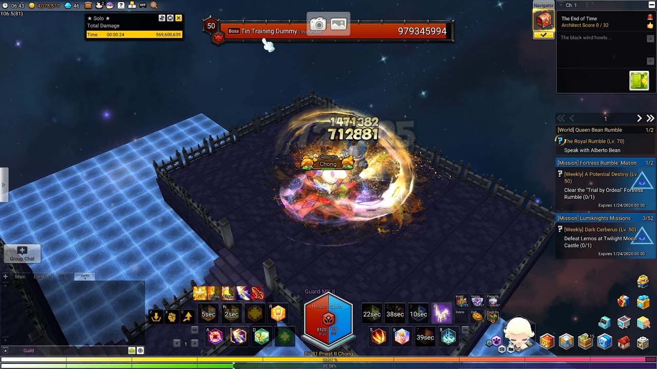 MapleStory2 Priest 1bil Parse