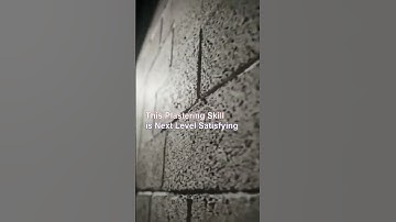 This Plastering Skill is Next Level Satisfying