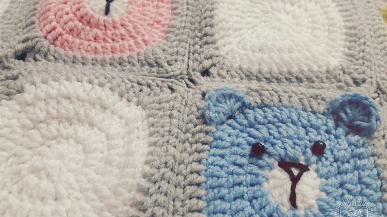 كروشية .. تشبيك وحدات مربعة بغرزه المنزلقة