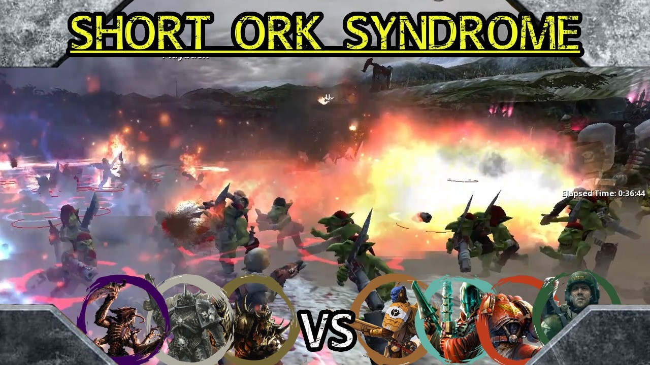 Dawn of War DE Ultimate Apocalypse: 4 vs 4 Tau, Eldar, Space Marines, Guard vs Chaos, Orks, Tyranids