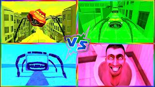 MC Queen Spider 🆚 Garryʼs Mod 🆚 School bus eater 🆚 skibidi Toilet 🎶 Tiles hop Edm Rush screenshot 2