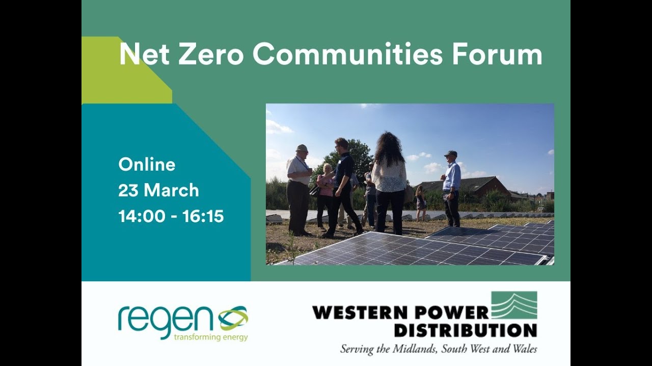 Western Power Distribution Net Zero Communities Forum March 2022