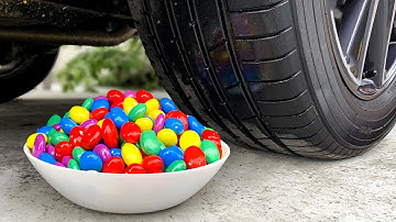 Crushing Experiments! Car vs Crunchy & Soft Things! Coca Cola, Fanta, Mirinda, Mnt Dew
