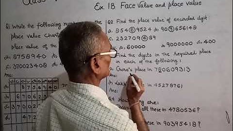 Class 5th Maths Ex 1B Part 1 by S K Maheshwari