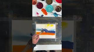 This Sunrise Took Me Minutes to Paint #timelapse #satisfying