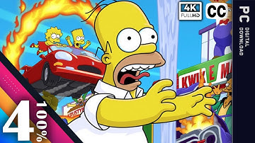 The Simpsons: Hit and Run |【Level 4 | 100% Walkthrough | 4KHD】