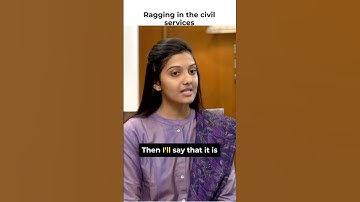 |Ragging in the civil services| |Srushti Jayant Deshmukh| #ragging #srushtideshmukh #upsc #shorts