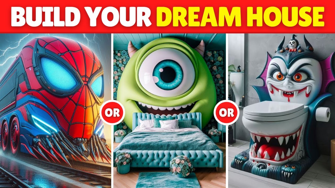 Would You Rather - Build Your Dream House 🏠🎢🌈🎠 WTR Quiz - YouTube