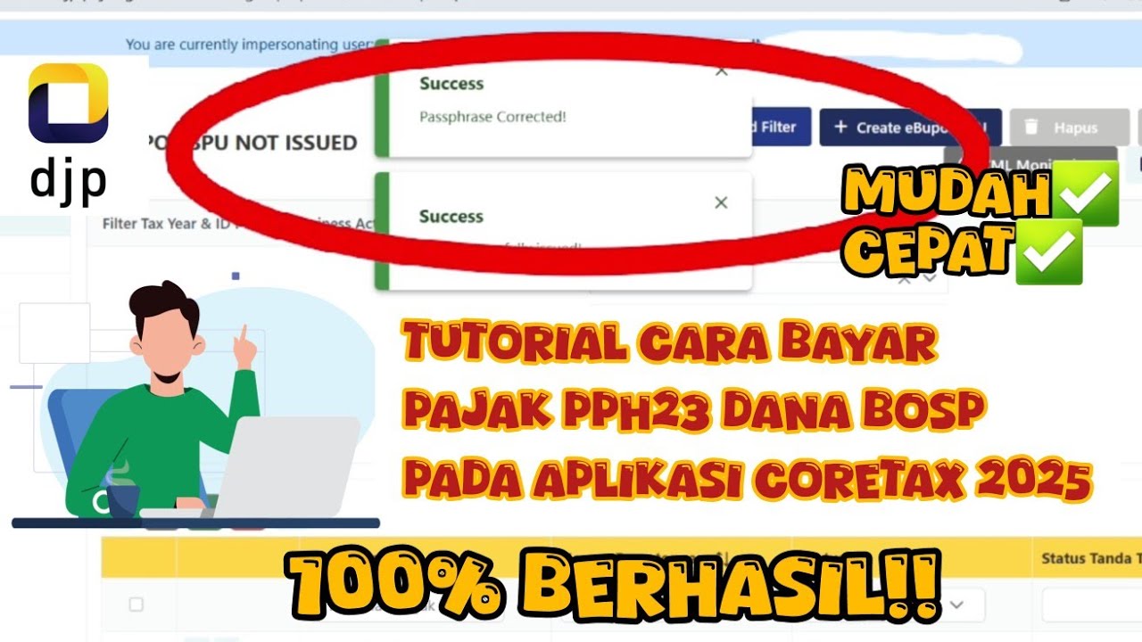 Tutorial Cara Membayar Pajak Pph23 pada Aplikasi Coretax 2025 