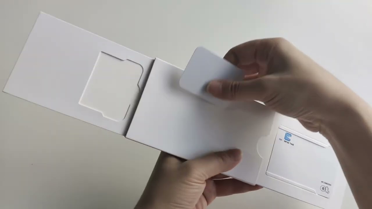 Custom Black White NFC Business Card Boxes Package Vip Credit Card Packaging