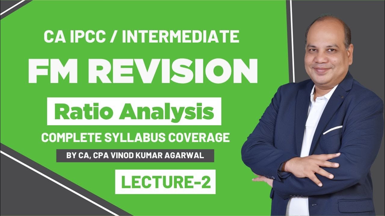 CA Inter FM Revision | Ratio Analysis- Lecture 2 | PDF Notes Provided ...