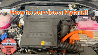 hyundai ioniq hybrid service! how to service a hybrid vehicle!