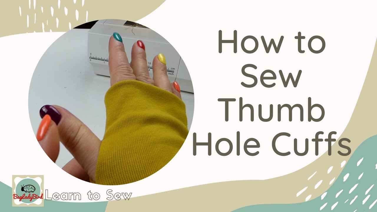 How to Sew Thumb Hole Cuffs - Steps to sew cosy cuffs for  sweatshirts/hoodies etc - Sewing Magic!!! 