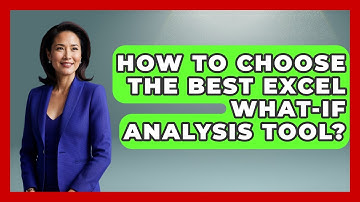 How To Choose The Best Excel What-If Analysis Tool? - Docs and Sheets Pro