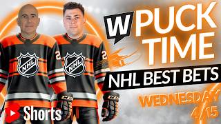 NHL Picks & Predictions Today 🔥 Wednesday Best Bets & Sharp Action | PuckTime LIVE 4/15 📱
