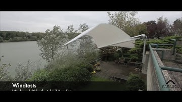 Parasol Retractable Shade Sail