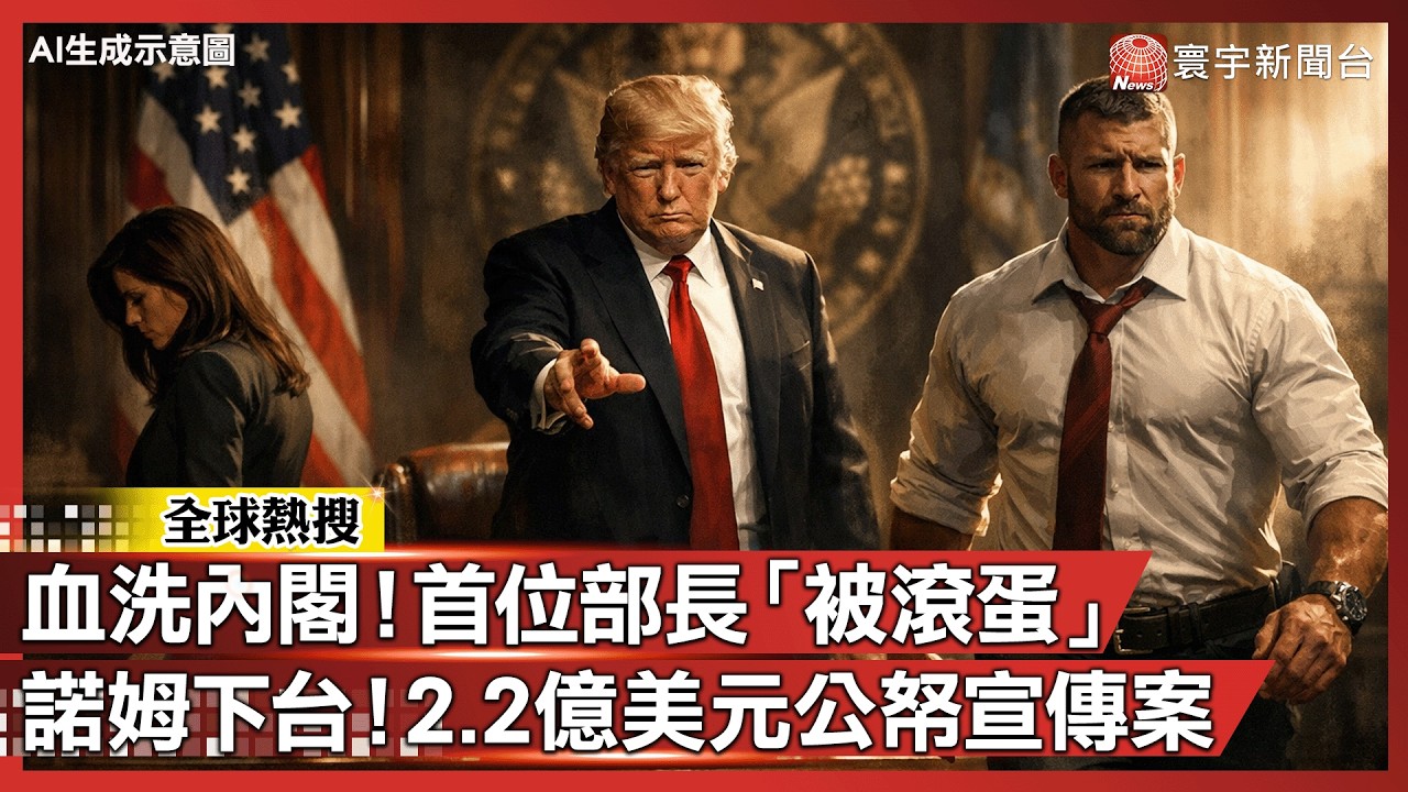 川普血洗內閣！首位部長「被滾蛋」 諾姆慘遭開除、MAGA戰將奪位｜#寰宇新聞
