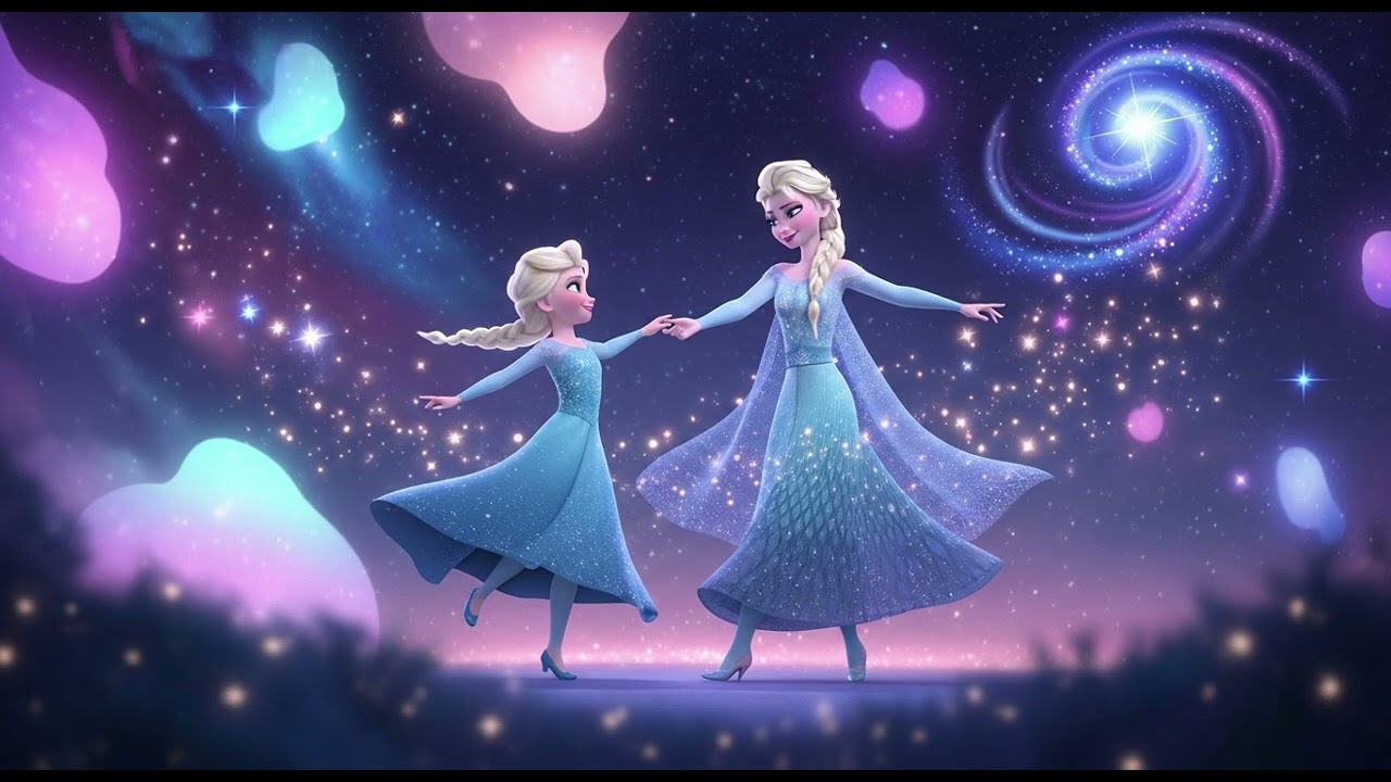 Elsa Daughter Nighttime Magic Dance 🌙💖