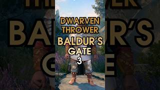 a DWARVEN THROWER build for Baldur's Gate 3 in 1min - Barbarian/Rogue/Fighter build #baldursgate3