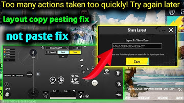 How To Copy Paste Layout Controls And Sensitivity Code In Bgmi | Code Copy Paste  Layout not paste