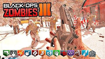BLACK OPS 3 CUSTOM ZOMBIES MOD TOOLS! | CANDY CHRISTMAS WITH FESTIVE CAMO AND CUSTOM WEAPONS!
