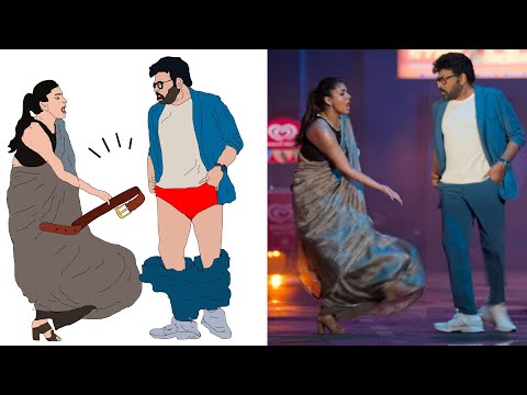 Meesaala Pilla Video Song | Mana Shankara Varaprasad Garu | Chiranjeevi | Nayanthara | Drawing meme