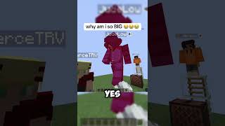 he couldn’t fit 😂😂😂 #minecraft #gaming