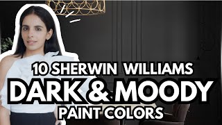 10 BEST Sherwin Williams DARK & Moody Paint Colors