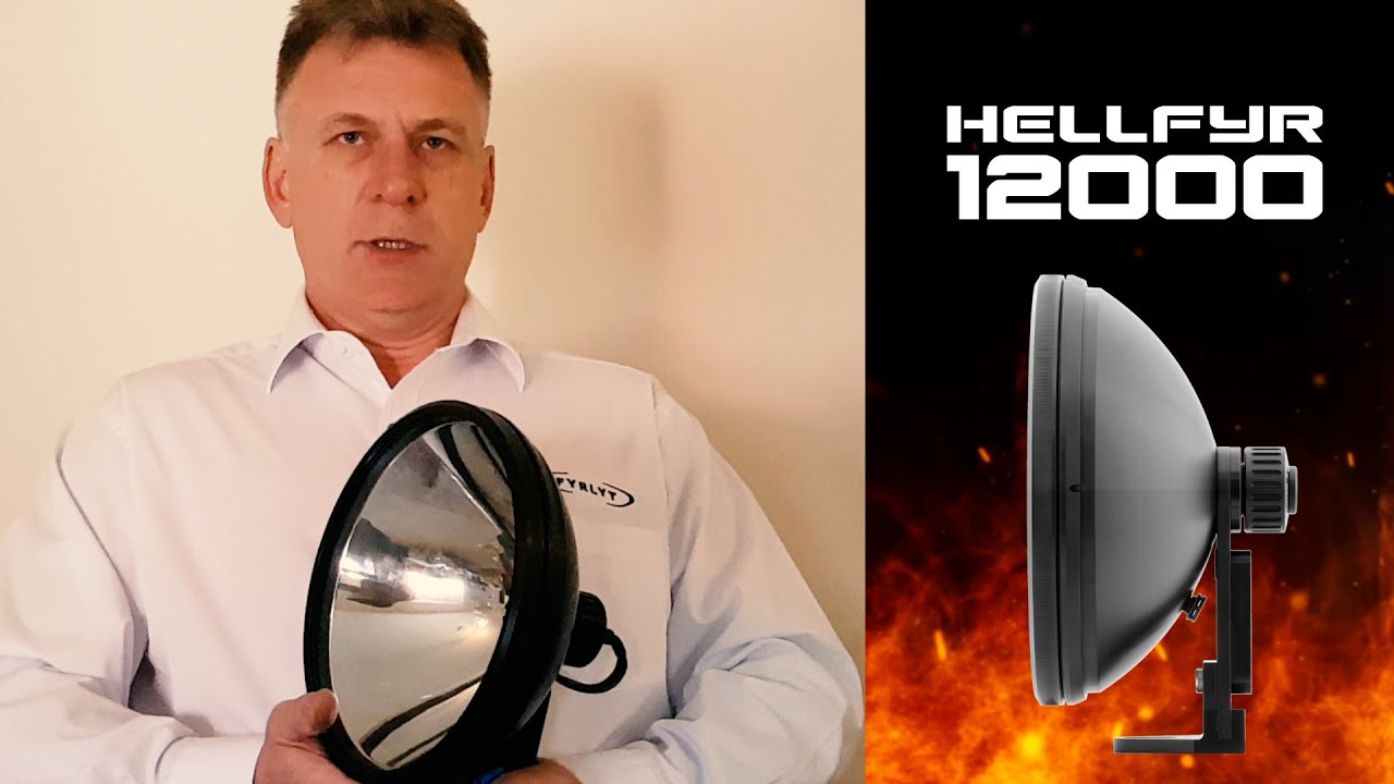 HELLFYR 12000 remote mounted spotlight YouTube